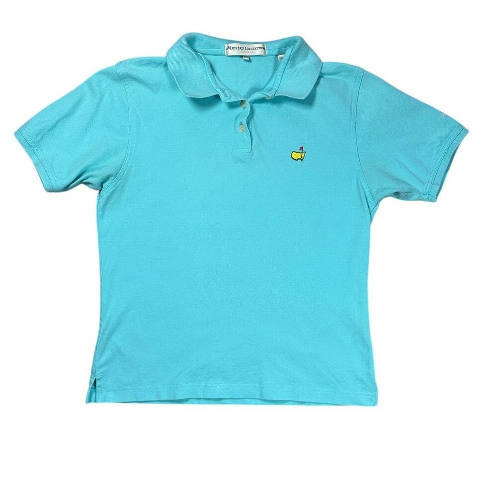 Masters Collection Golf Polo Shirt M Augusta National Blue Pima Cotton Luxe